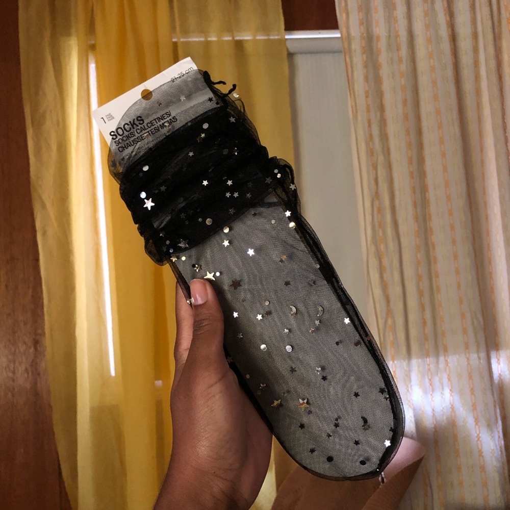 Sheer socks with stars ✨